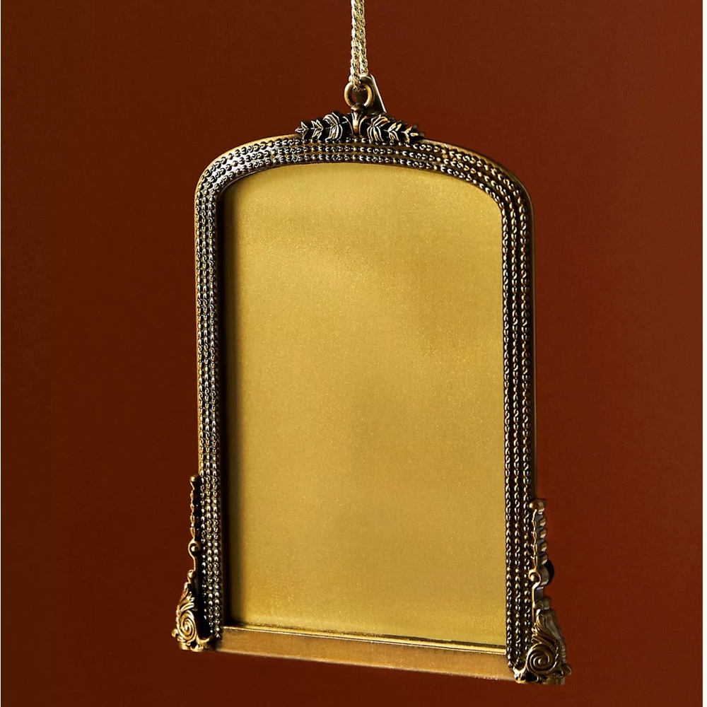 Anthropologie Gleaming Primrose Frame Ornament 2022